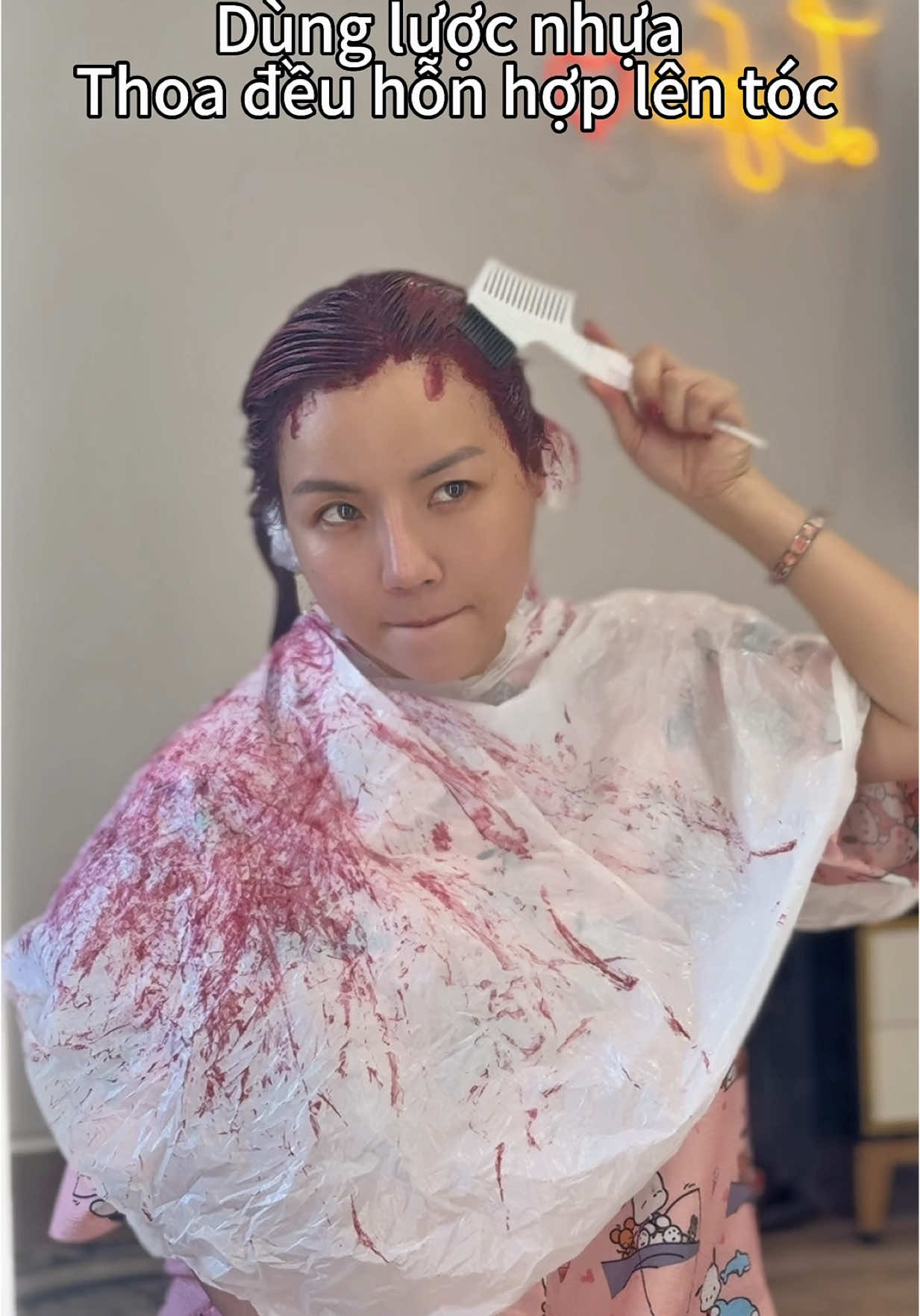 Nhuộm tóc thần tốc gặp crush kiểu : #garniervn #nhuomtoctainha