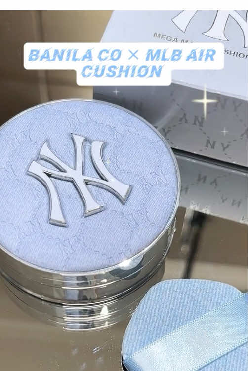 ✨ I'm really swooning over the new box ！Banila Co × MLB air cushion new Millennium Denim Air Cushion! Spring and summer light oxygen sense clean makeup! #BanilaCoaircushion #aircushion #newproduct #mlbaircushion #MLBMillenniumDenimAirCushion#fakeface #newproducts #aircushion #aircushionfordryskin #primer #koreanmakeup #skincare #kbeauty#makeup 
