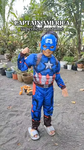 captain america na naka tsinelas 🤣 hahahaha triny lang namin, gagamitin nya sa presentation nila sa recognition day next weekend ♥️ #captainamerica #superherocostume #costumeforkids #superhero 