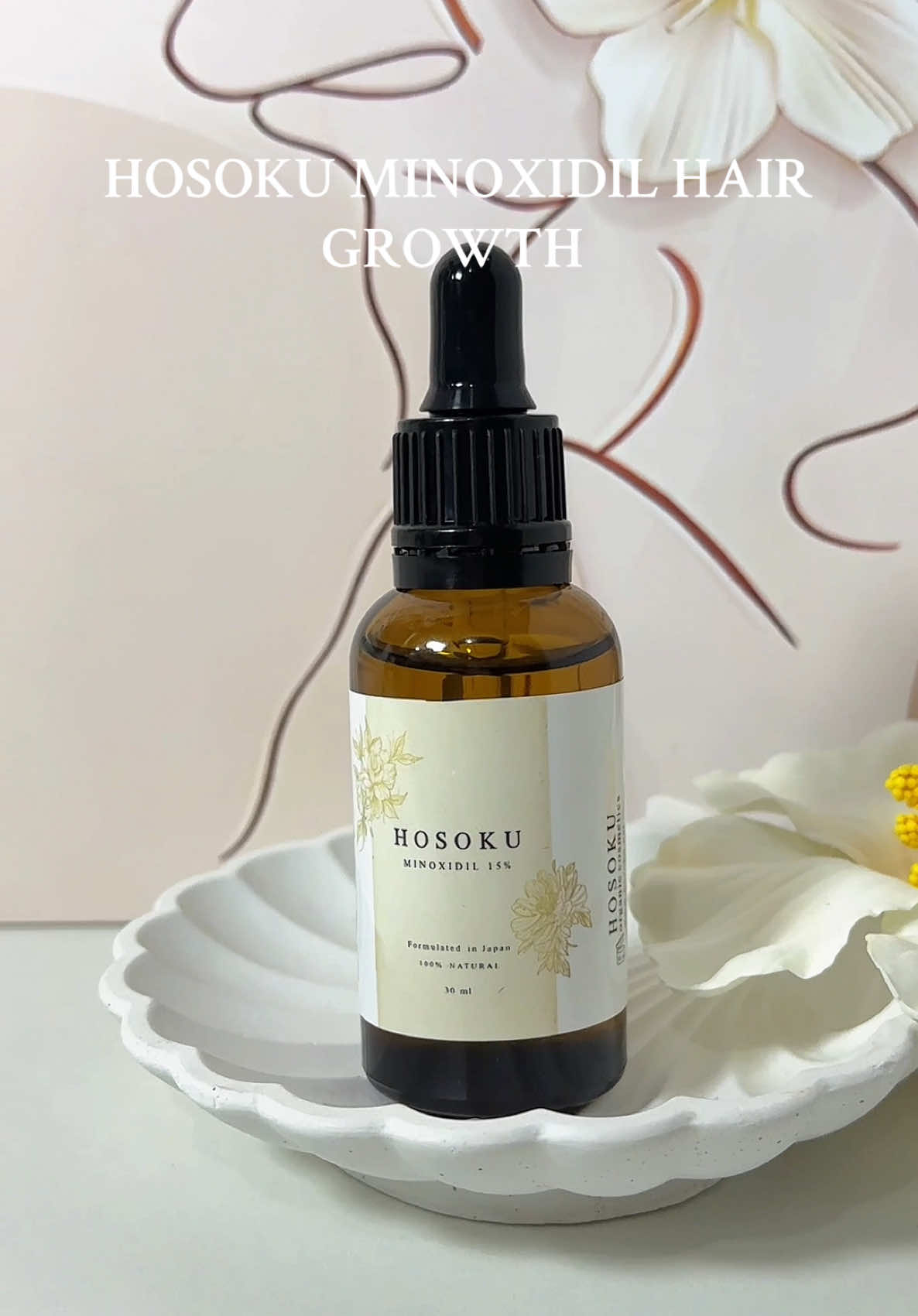 HOSOKU MINOXIDIL HAIR GROWTH 30ml ✨#minoxidil #hairgrowth 