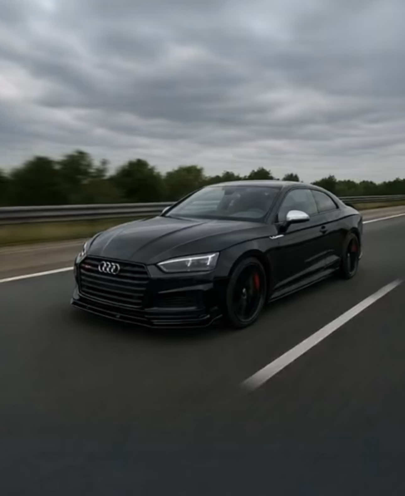 Nice rolling shots #audi #audis5 #tunnel #highway #sunset #fyp 