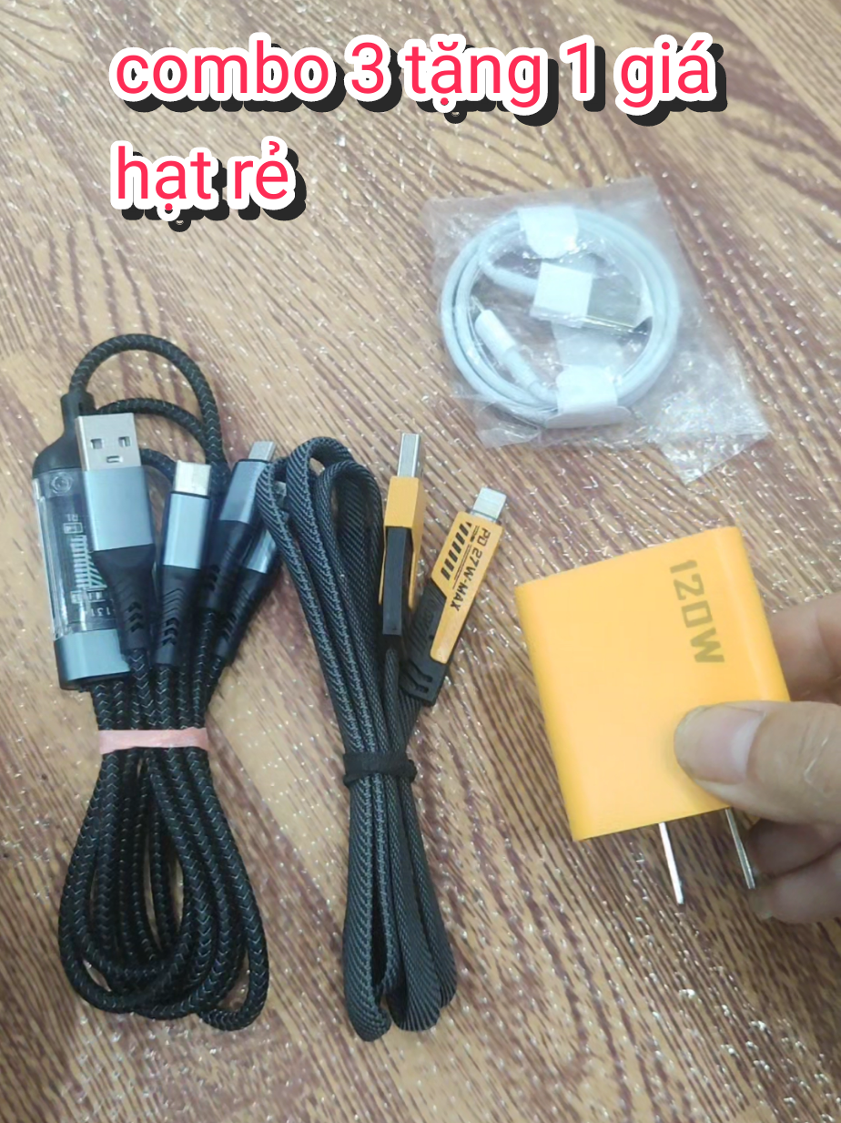 combo 3 món sạc nhanh tặng 1 cáp sạc 6 A #manhthaovu #giadungtienich #sạcnhanh#cápTypeC#cápdữliệu#phụkiệnđiệnthoại#sạcđiệnthoại#sạc120W#sạcsiêutốc#dâycápbền#phụkiệncôngnghệ#sạcđa năng#phụkiệnxịn#đồcôngnghệ#sạcTypeC#dâycápsiêubền#cápsạcnhanh#sạcđiện#cápxịn#sạcTypeCsiêutốc#cápsạccao cấp#phụkiệnsmartphone #xuhuong #thinhhanh 