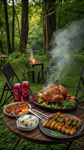 Who would you ask to join this meal with you?  #waterfalls #nature #waterfall #travel #naturephotography #adventure #mountains #landscape #chasingwaterfalls #explore #wanderlust #outdoorcooking #Foodie #food #forest #camping #bonfire 