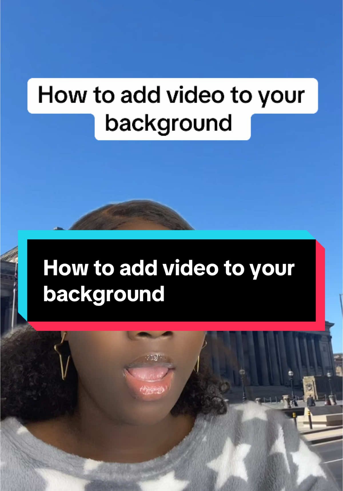 How to add video to your background #creatortips #tiktoktips #newontiktok #tiktokbeginners #drqueenzoe 