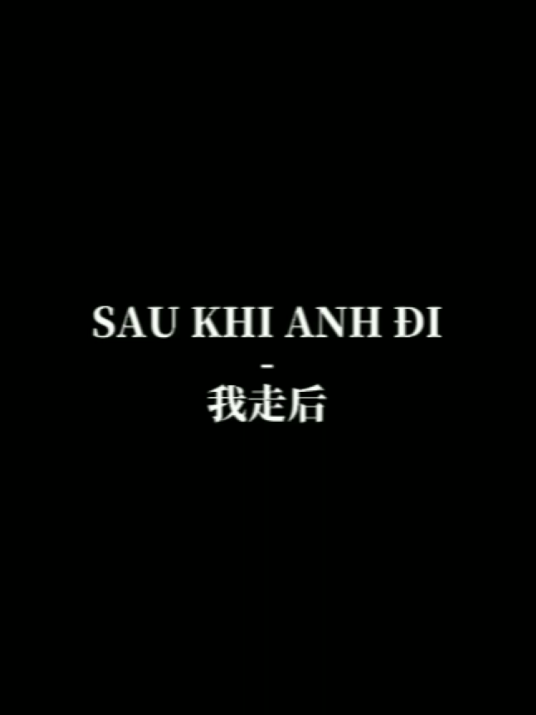 Song Name : SAU KHI ANH ĐI / 我走后 #saukhianhdi  #我走后  #pandaa_1508 