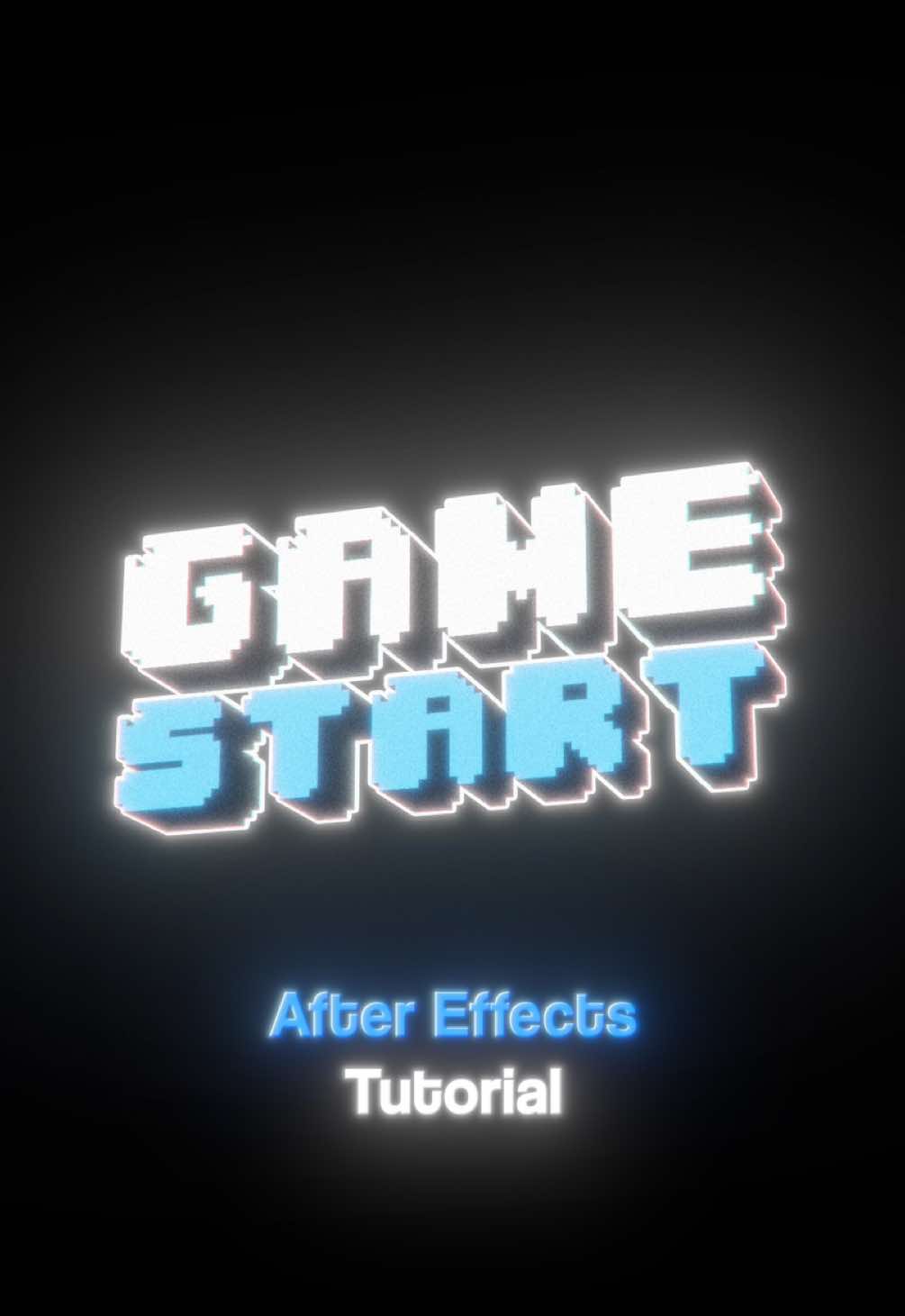 Game Start After Effects Tutorial (This is part 1 of 3 for my university project lol) 💫 1. Let’s make a GAME START animation in After Effects! 2. Type out GAME and START in separate text layers. 3. Copy & paste both layers so you have four layers in total. 4. Enable 3D on all of the layers. 5. Make sure your camera is set to Advanced 3D. 6. Set extrusion depth of the bottom two layers to 150. 7. Then make sure Cast Shadows, Accept Shadows & Extrusion Depth are set to off. 8. Make sure these settings are same for both bottom layers and then set them both to black. 9. Move the Z position of the top 2 layers to -1. 10. Create a null then parents all of the layers to it. 11. Set the X rotation to -17. Then keyframe the Y rotation to 47 for the first frame and 17, 2 seconds later. 12. Open the graph editor, select and easy ease both values, then make the graph as i do. 13. Slightly adjust the null position to centre the text. 14. Add an opacity animation and set the value to 0. Make a key frame on the first and 10th frame. 15. Then set the value of the 10th keyframe to 100. 16. Head into the graph editor and easy ease the final frame. 17. Press add, property, character offset and set the value to 5. 18. Copy the text animation and then paste it to the other layers. 19. Slide both the layers of the top text 3 frames forward. 20. Pre-compose everything, then add a Layer Style > Stroke. 21. Then make the colour white with a stroke value of 5 #aftereffects #aftereffectstutorial #motiongraphics #mograph #motiongraphicstutorial #ae #textanimation #texttutorial 