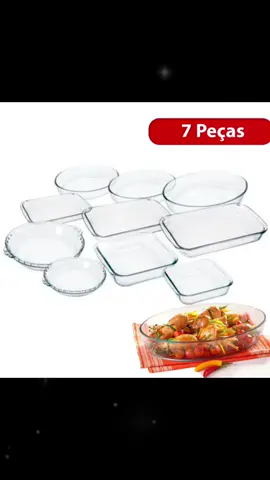 OLHA SÓ ISSO AQUI!! O jogo de travessas que TODA cozinha merece! 7 peças Marinex em vidro temperado Vai do forno direto pra mesa com MUITO estilo! 🔥 Resistente 🍽️ Elegante ✨ Essencial! #AchadinhosDaCozinha #MarinexOficial #VidroTemperado #CozinhaPrática #ShopeeAchados #PromoTikTok #donadecasafeliz 