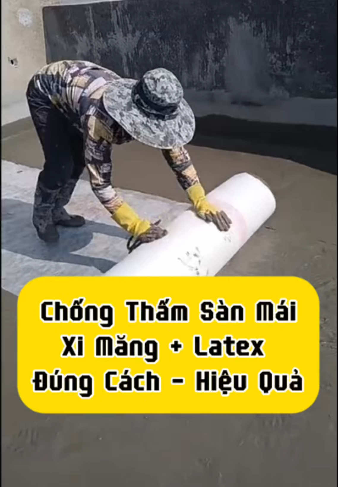 Chống thấm xi măng + vải polyester + latex đúng cách hiệu quả cao #Siêuthichongthambaolinh #chongtham #sonnuoc #thicongtrongoi #thạchcao #xaydung 