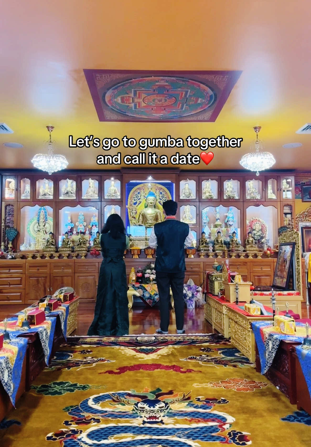 Our kind of date❤️ #fyp #tamang #gumba #worship #buddha #buddhist 