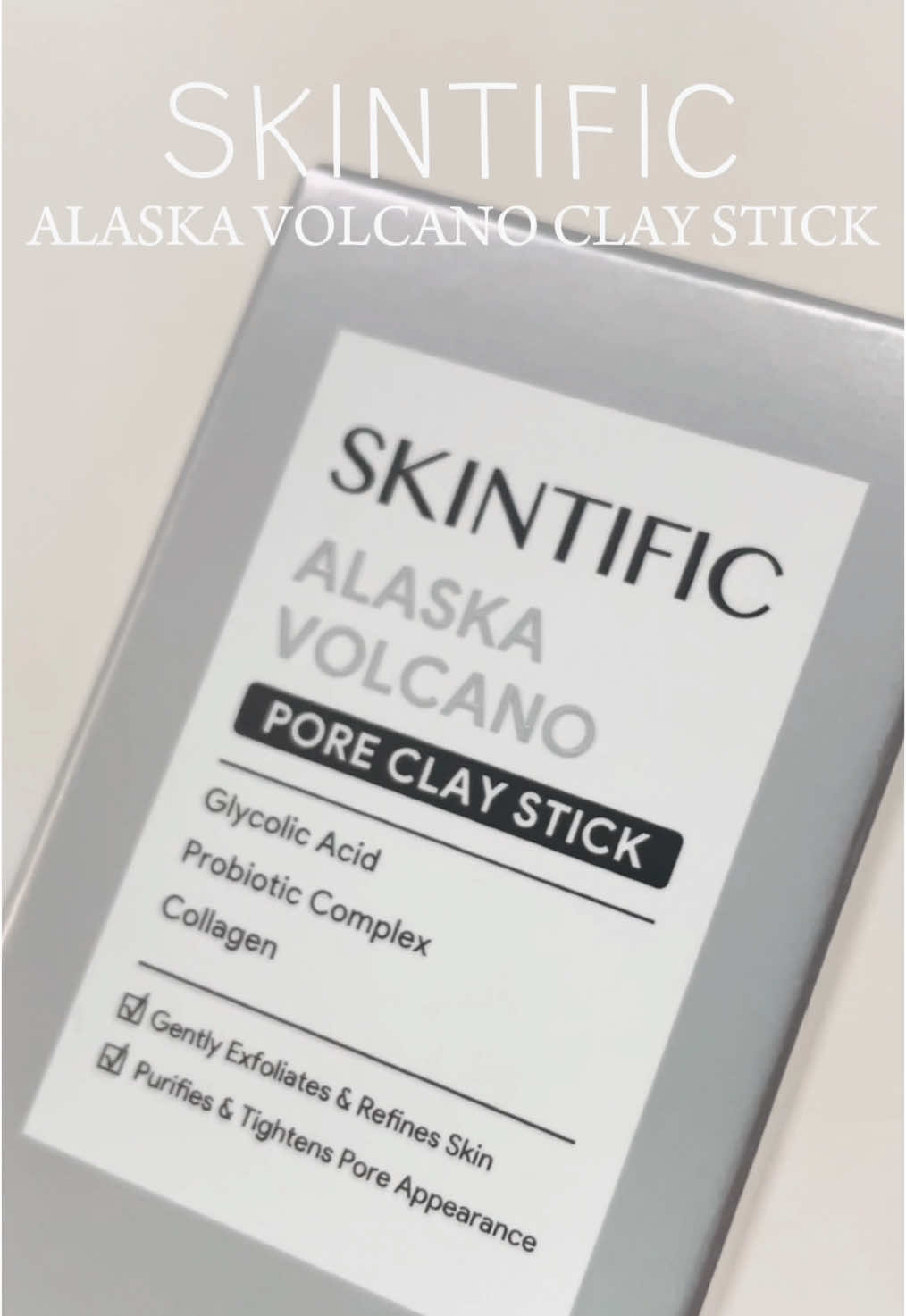 bye komedo! hi kulit sehat 🫶🏻  #volcanoclaystick #mask 