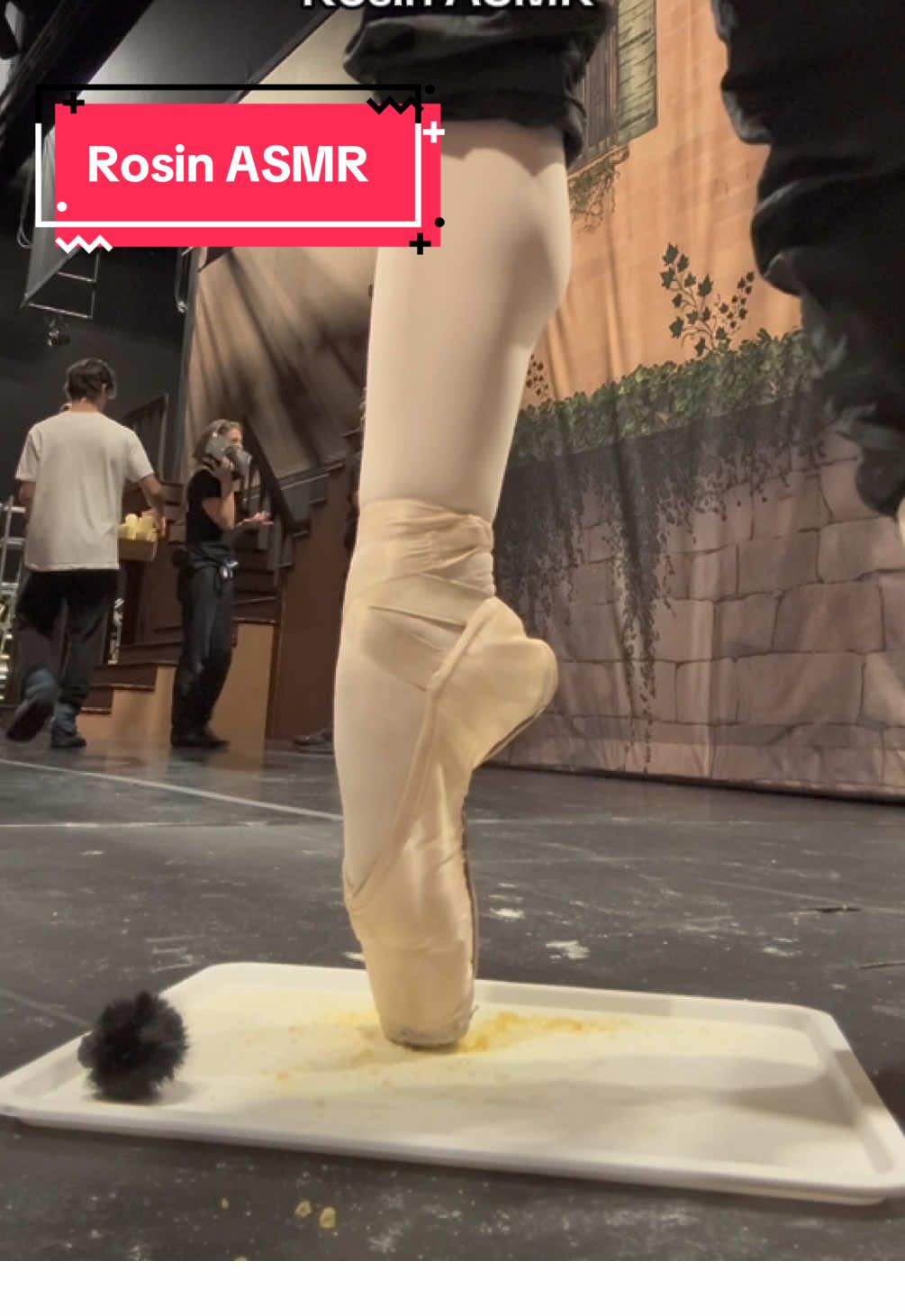 This is rosin ASMR 😊 #ballet #ballerina #asmr #pointeshoes #rosin #pointe @BIG LIVE 