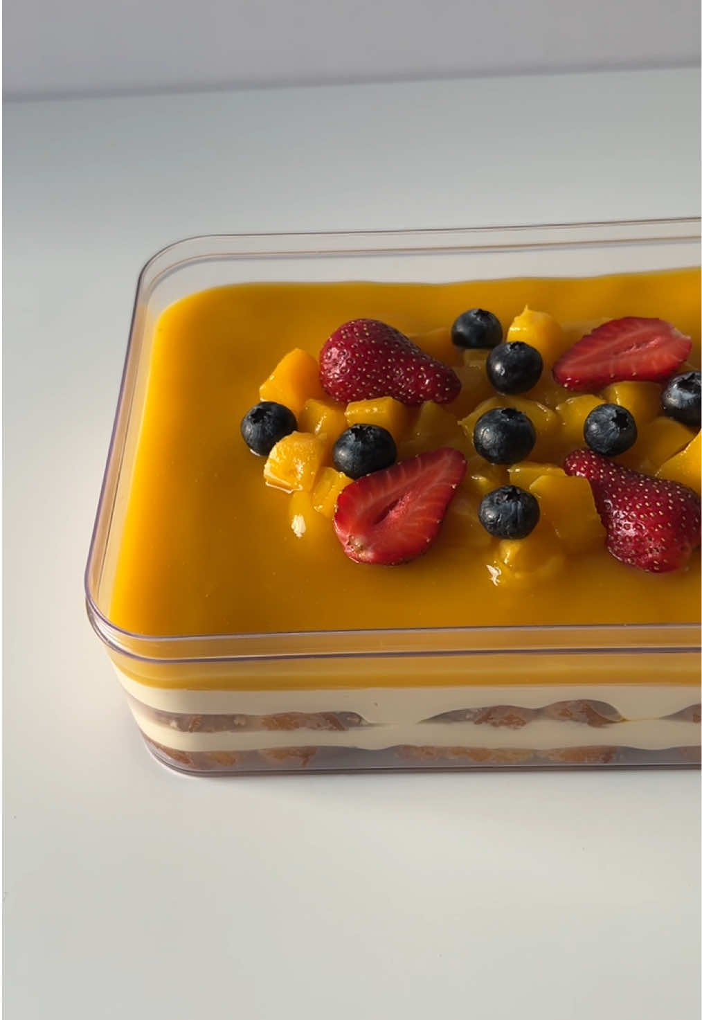 Mango trifle 🥭✨ #حلا #trifle #ترافل_مانجو 