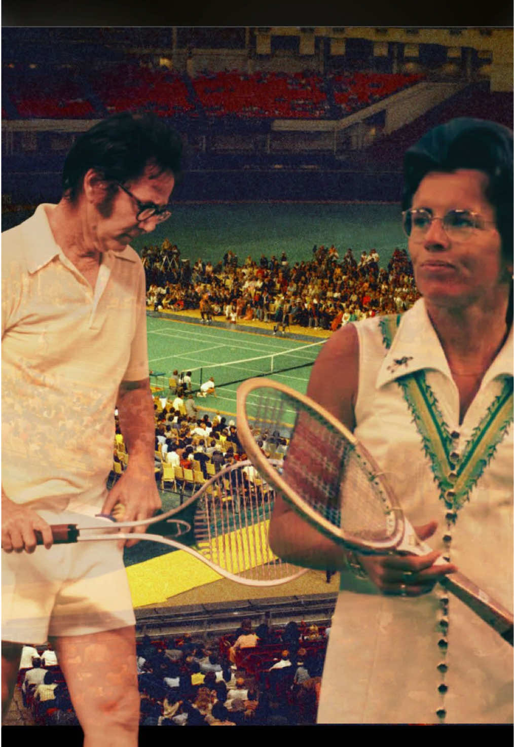 In 1973 and after his victory against Margaret Court, 55 years old Bobby Riggs challenged Billie Jean King in what would later be known as the “Battle of the Sex”. #tennis #tennisplayer #tennismatch #tennisvideo  #tennisfans #tennisfun 