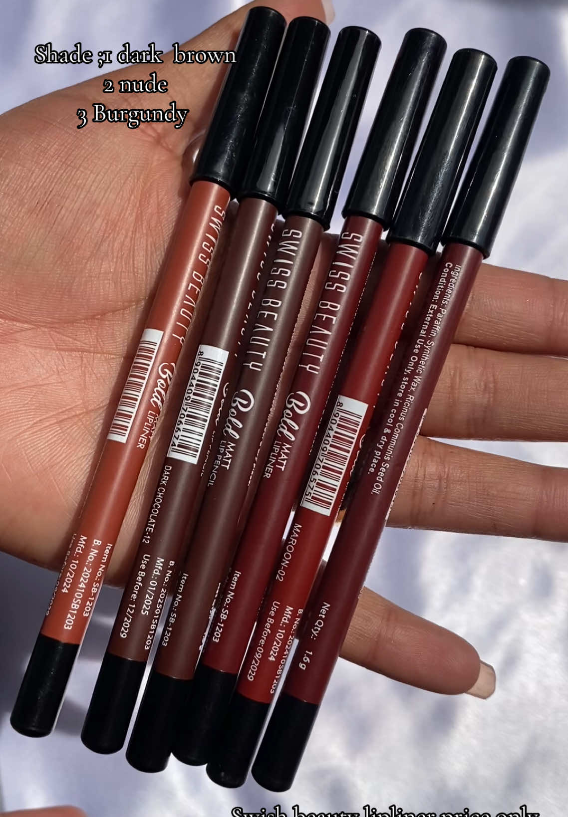 Swish beauty lipliner price only 90/- Delivery all over Nepal🇳🇵 #foryou #fypage #bracelet #lipliner #swishbeauty #best #femicaccessories #creatorsearchinsights #unfrezzmyaccount 