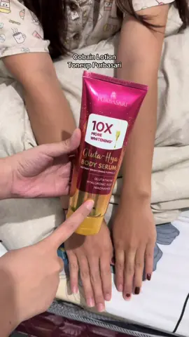 Try On Purbasari Body Serum Toneup. #welovepurbasari 