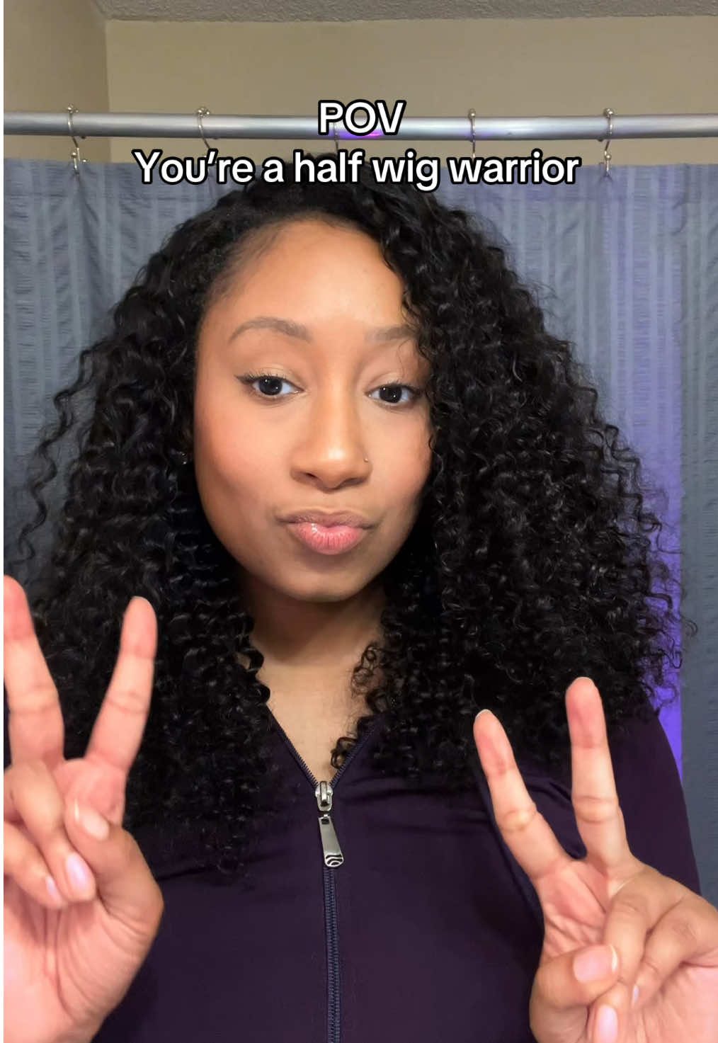 We stan a good half wig #halfwig #flipoverquickweave #halfwighairstyle 