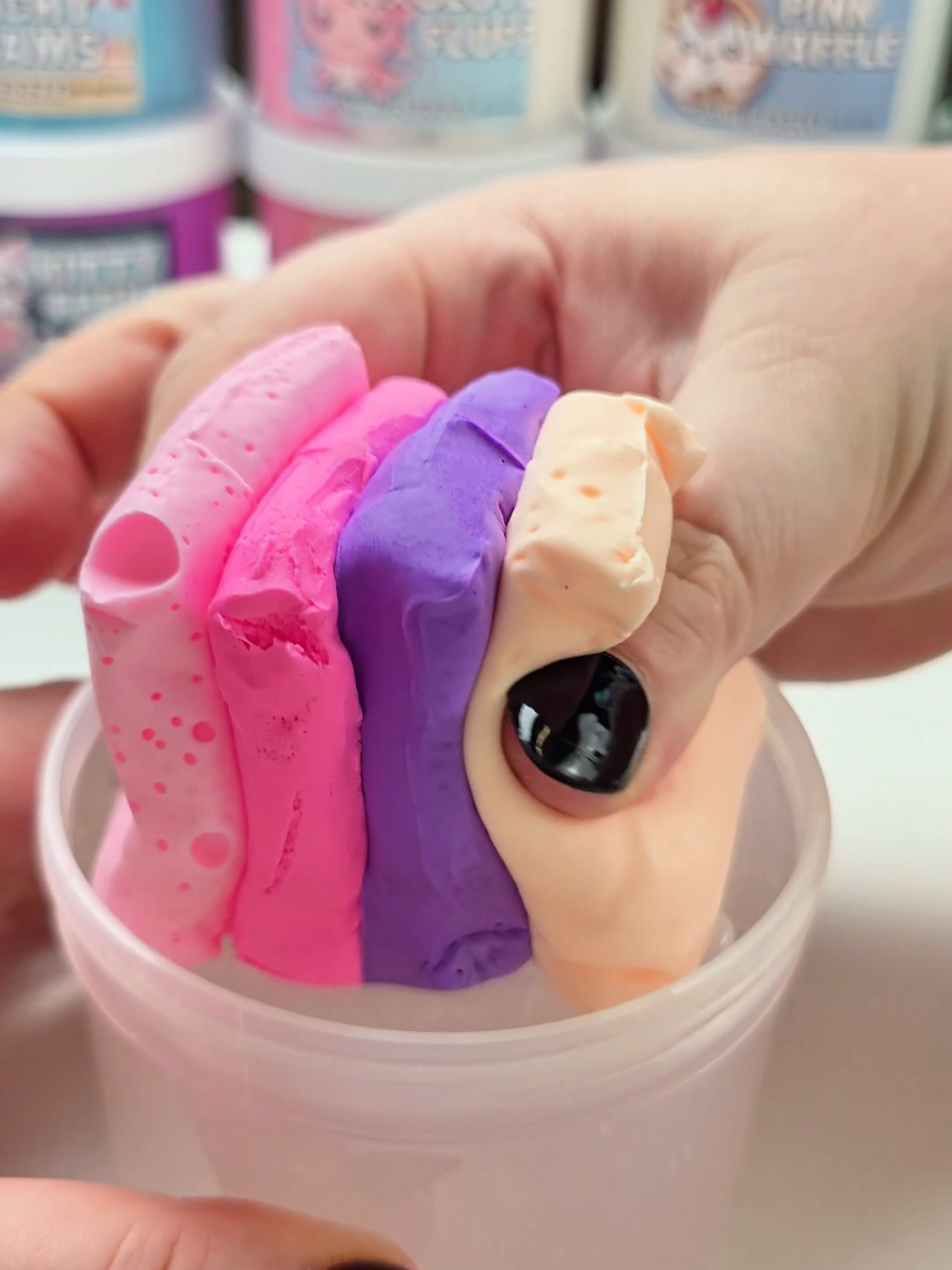 Satisfying clear slime and clay ASMR #slime #asmr #slimeasmr #satisfying #slimevideo 