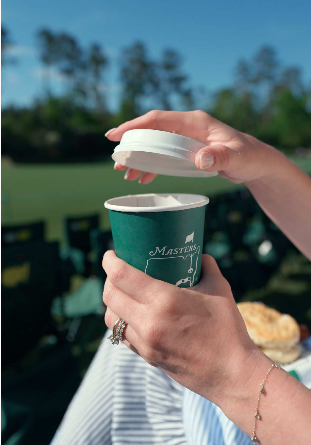 Mornings on Amen Corner >> #TheMasters #amencorner #breakfast #golftiktok 