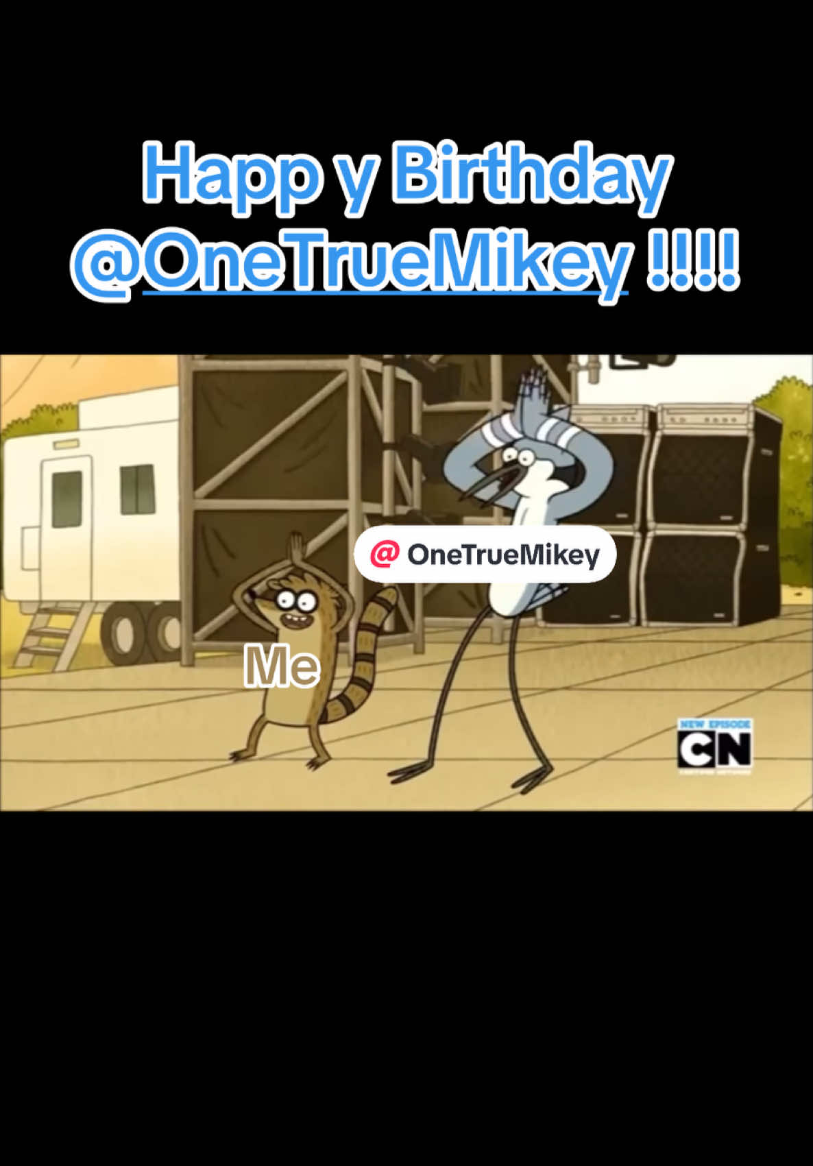 Happy Birthday @One True Mikey!!!! Hope you have an awesome birthday!!!!🥳👍🏻👏🏻🎂🎊🎉🪅🎈🎁 #regularshow #mordecai #rigby #mordecaiandrigby #bestfriend #cartoonnetwork #childhood #funny #foryou #4youpage #foryoupage #joke #fup #comedy #davidleeramos #mikeny2002 #lol 