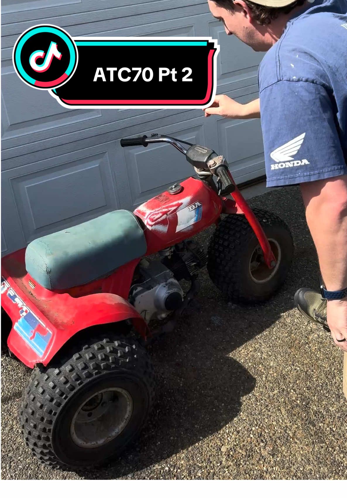 Replying to @dshort67 Let’s get this 1985 ATC70 scootin! #atc70 #honda #threewheeler #4stroke
