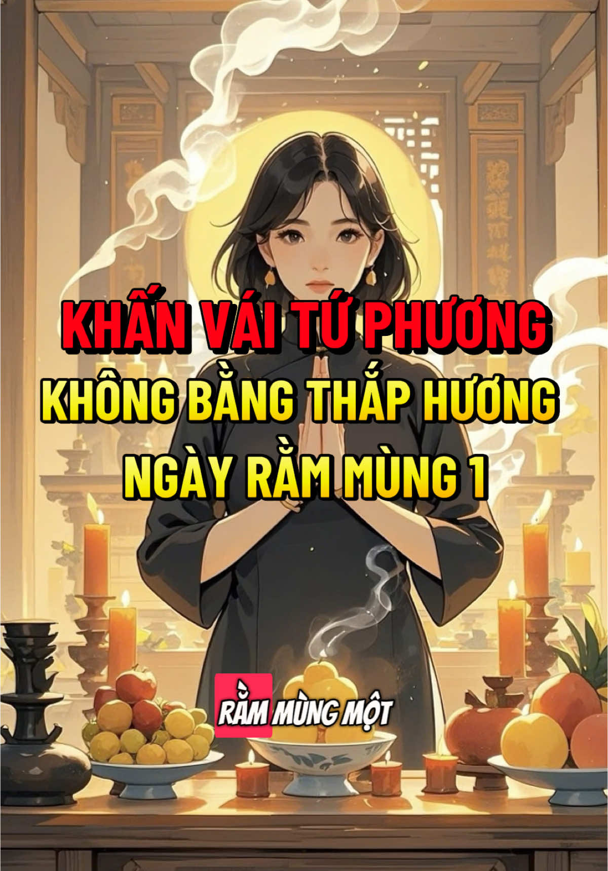 Các cụ nói Khấn vái tứ phương không bằng thắp hương ngày rằm mùng 1, bài khấn ngày mùng 1 hàng tháng này cực kỳ linh ứng, giúp gia chủ làm ăn được lợi công việc thăng tiến gia đạo bình an #cuuhuyenthatto #vancunggiatien #khanvai #thocung #giatien #tapvancunggiatien #tamlinh 