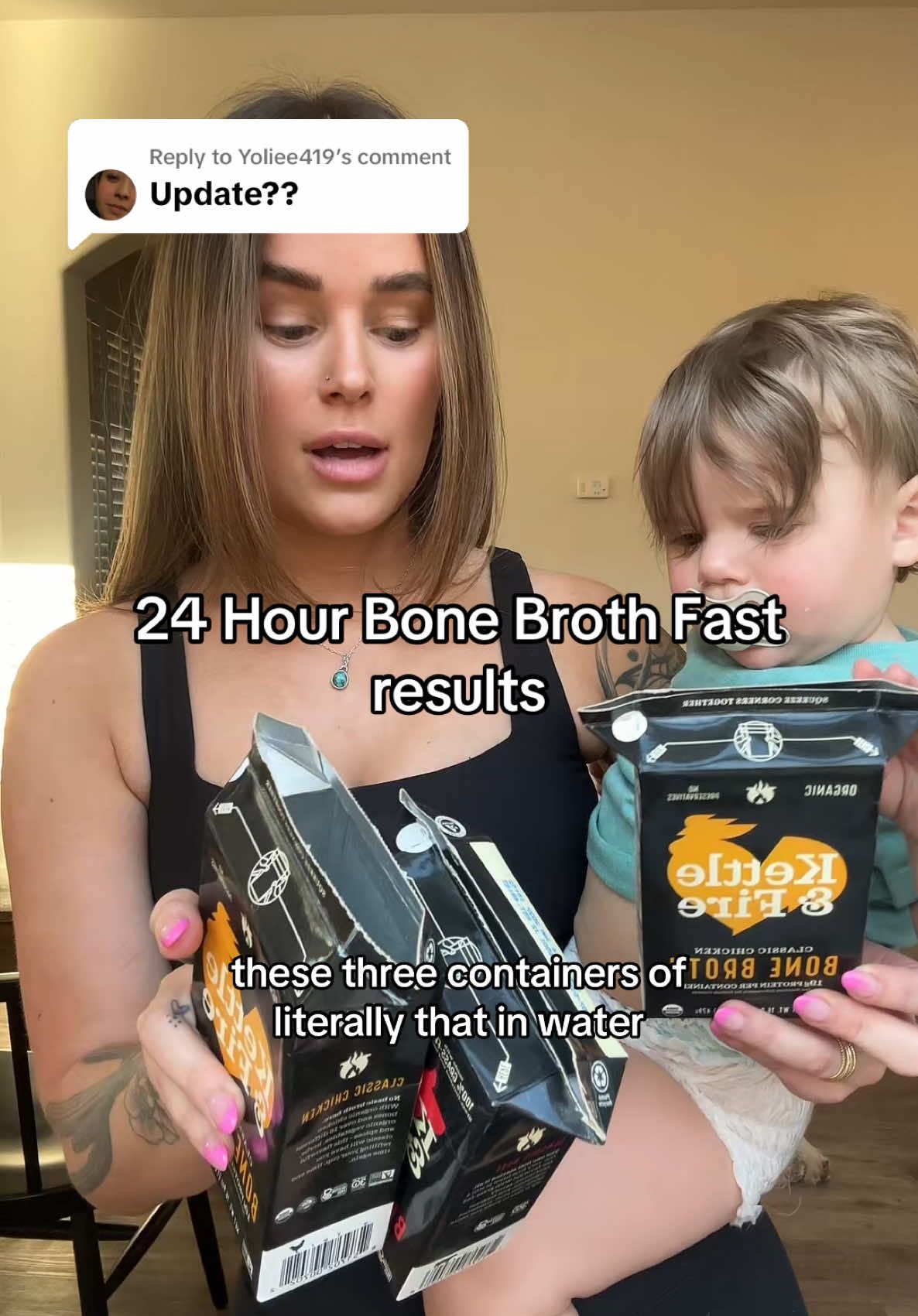 Replying to @Yoliee419 update from the time I recorded- I lost a pound and have kept it off for a few days so maybe the result is that I lost a pound. I probably need to do it longer to see real results 😂 #bonebroth #fast #weightloss #Fitness #healthy 