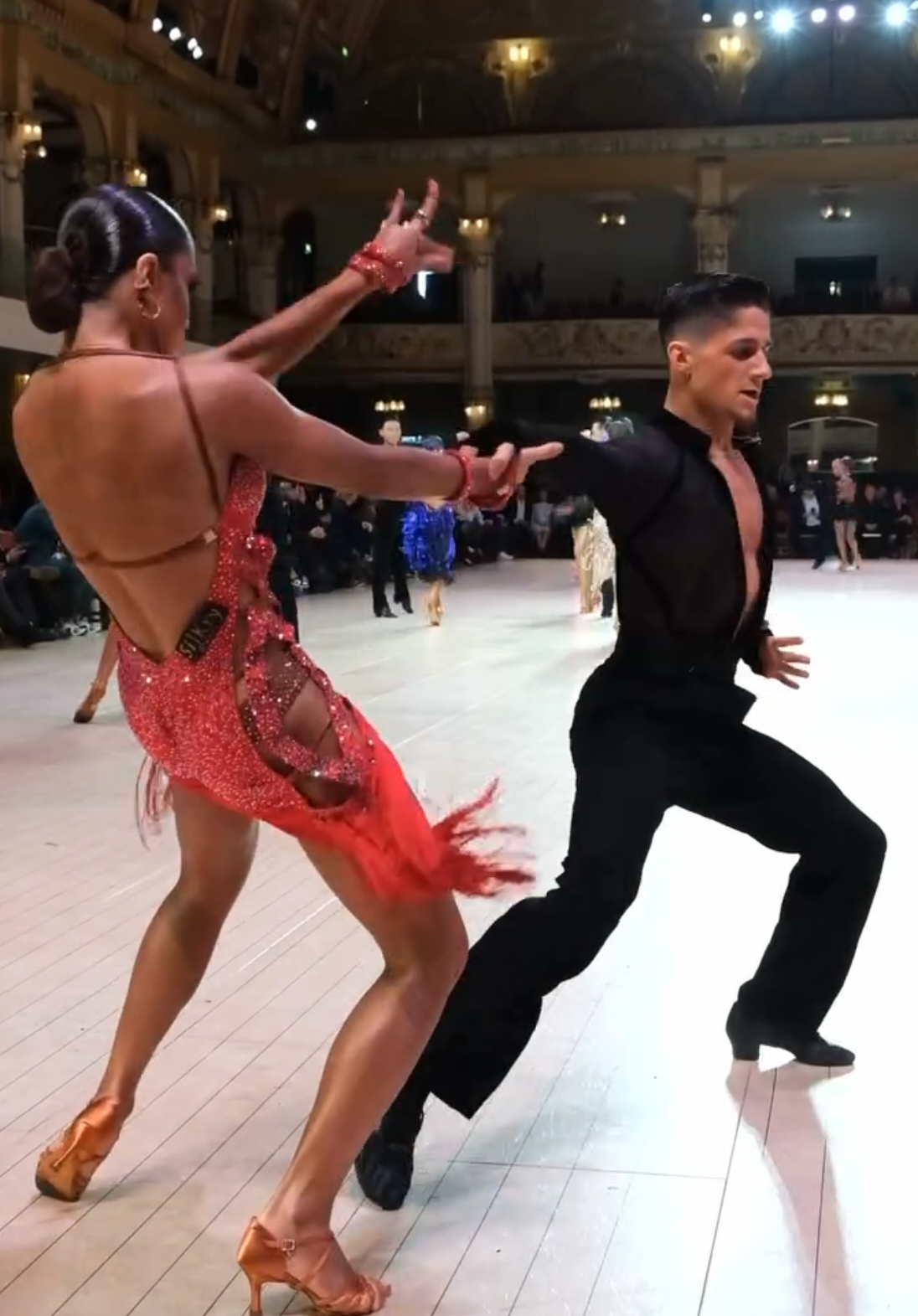 𝕱𝖆𝖙𝖙𝖔 𝖎𝖓 𝕴𝖙𝖆𝖑𝖎𝖆 🇮🇹🔥 📅 2025 #WDSF World Challenge Cup Latin Rising Stars 📍 Winter Gardens, Blackpool 📸 @dsi.tv 💃 Elena Gamberini 🕺 Cristian Martino #wearedancesport #passion #latin #standard #dance #wdsf #dancesport #Blackpool #fyp #elegance #dancing #ballroomdancing #GrandSlam2025 
