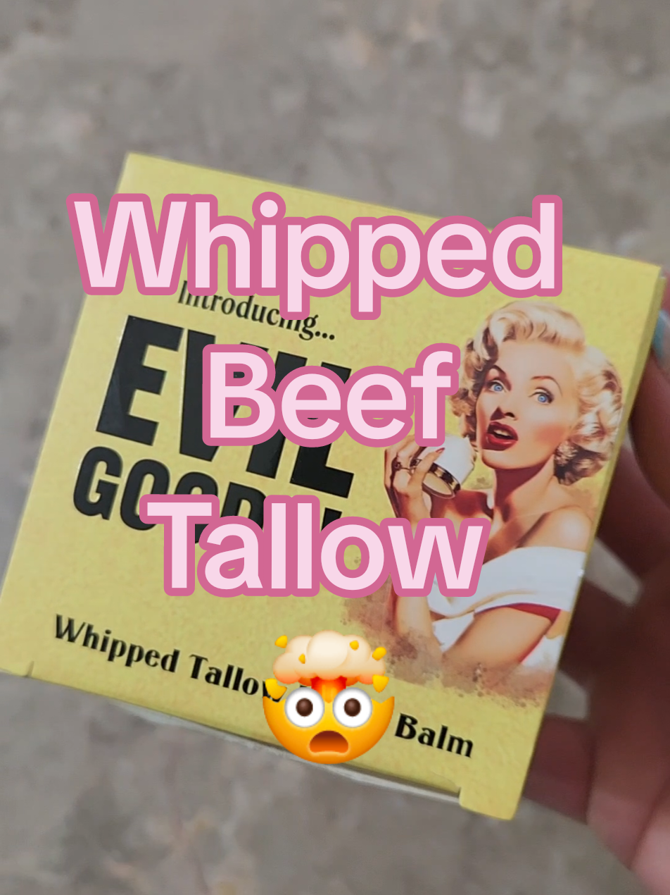 EVIL GOODS! Whipped Beef tallow #beeftallow #skincare #evilgoods #cremas #lotions #piel #pielbonita #tiktokshop #cuidadodelapiel #belleza #beauty #beautyhacks 
