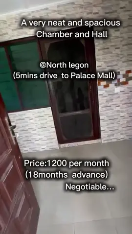 Very  neat and spacious chamber and hall at NorthLegon.Price:1200cedis per month(negotiable).#ghanatiktokers🇬🇭🇬🇭🇬🇭 #fypp #chamberandhall #roomsearch #atomic #affordable #RoomTour 