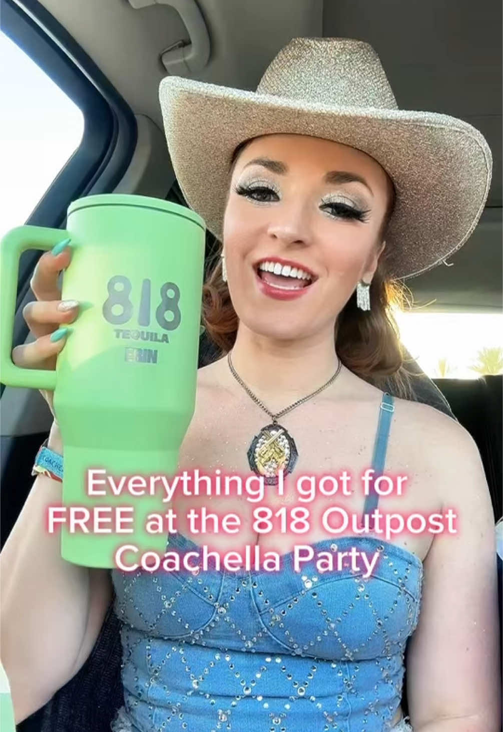 Thank you @drink818 for having me - I had a blast! 🏜️ #coachella #818outpost #drink818 #818tequila #coachella2025 #kendalljenner #fyp 