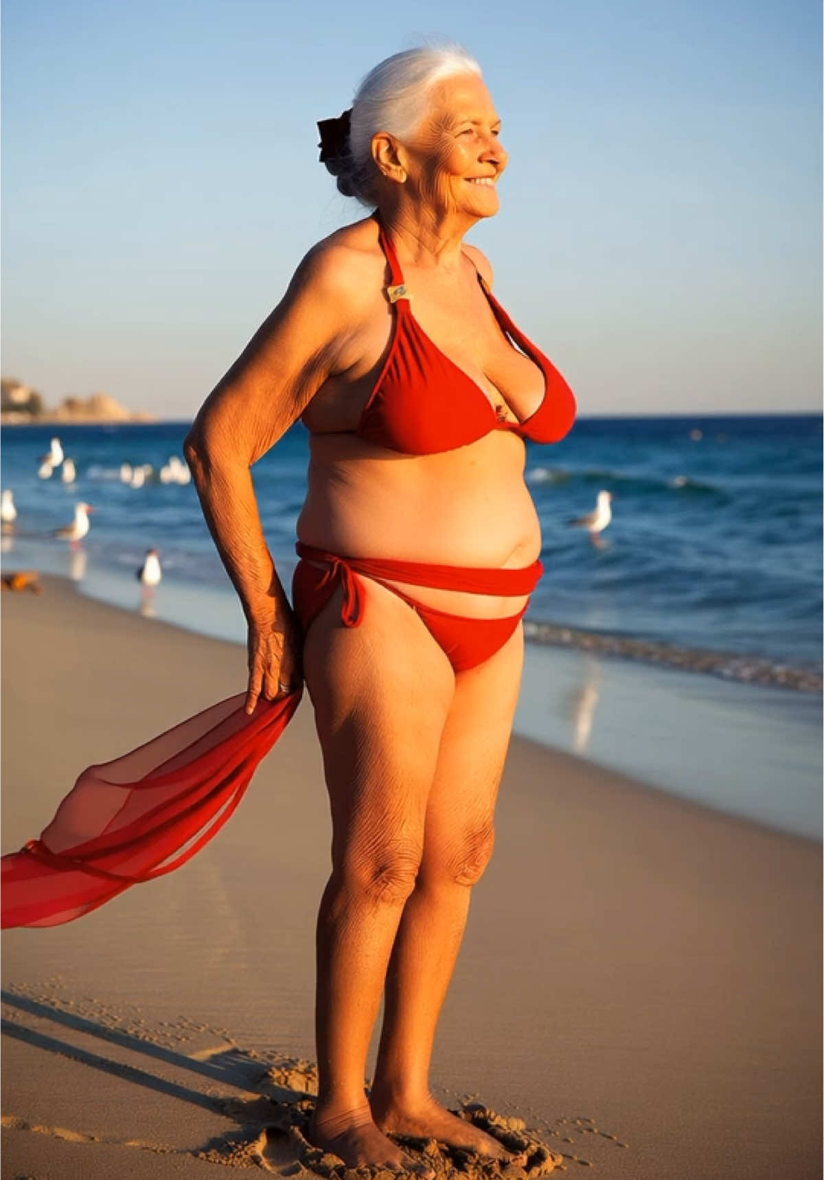 Granny’s beach day #masterfulaiguy #ai #granny #meme #teamwork #beach #day 