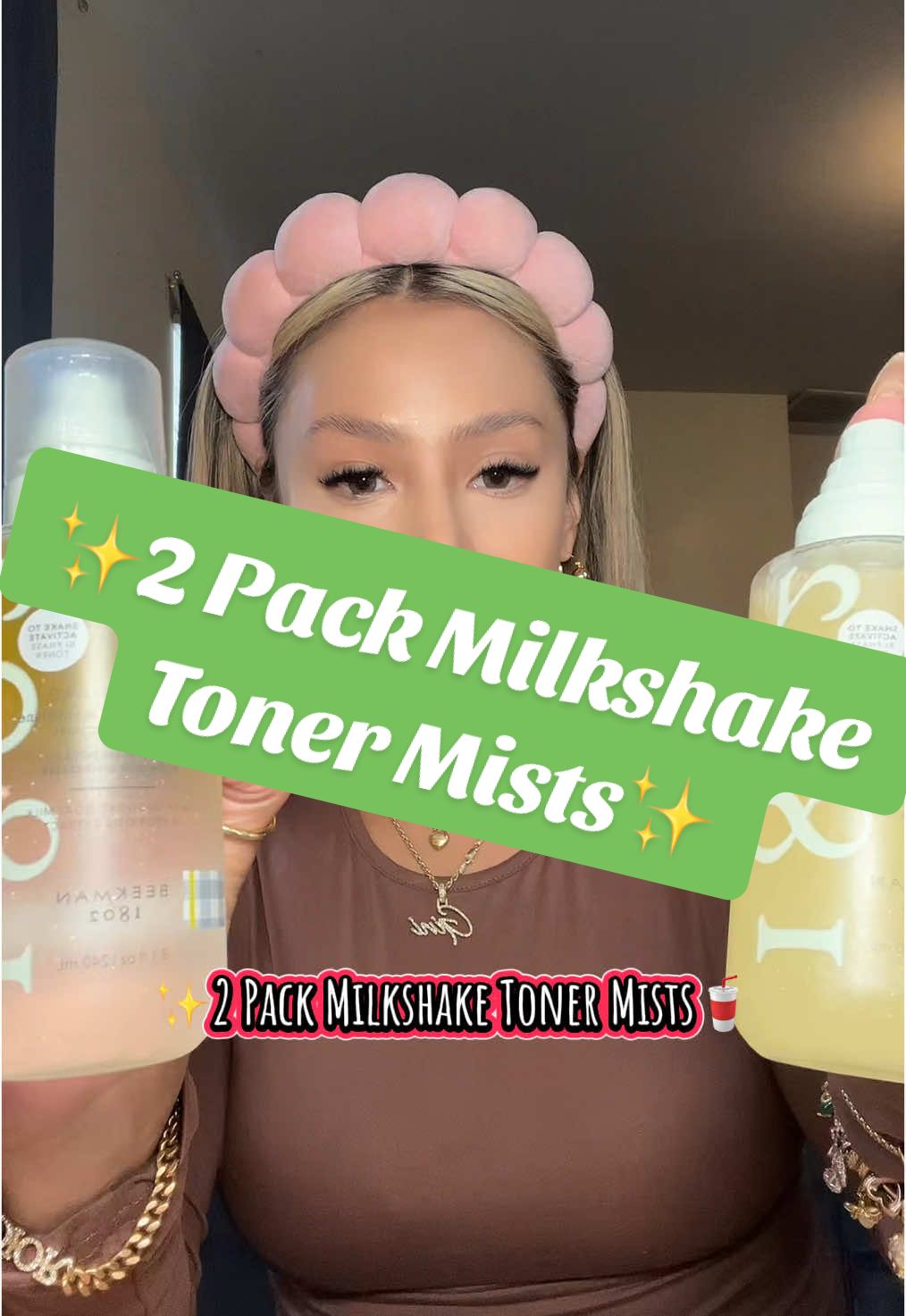 💛✨Spray on GLASS SKIN🪞✨#beekman1802 #beekman #beekmanmilkshake #milkshakefacialtoner #milkshakefacialtonermist #facialtonermist #facemist #beekman1802skincare #skincare #tiktokshopfinds #tiktokshopcreatorpicks #tiktokshopping #tiktokshoprestock #tiktokshopspringglowup 