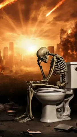 I'm sorry don't leave me #skeleton #memestiktok #toilet #ai #fyp #imsorry 