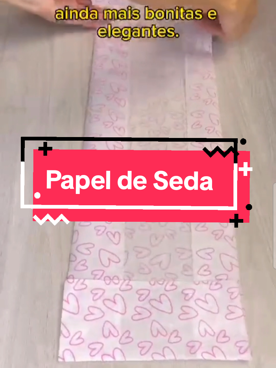 Você não vai acreditar nesse papel de seda de coração! Comenta 