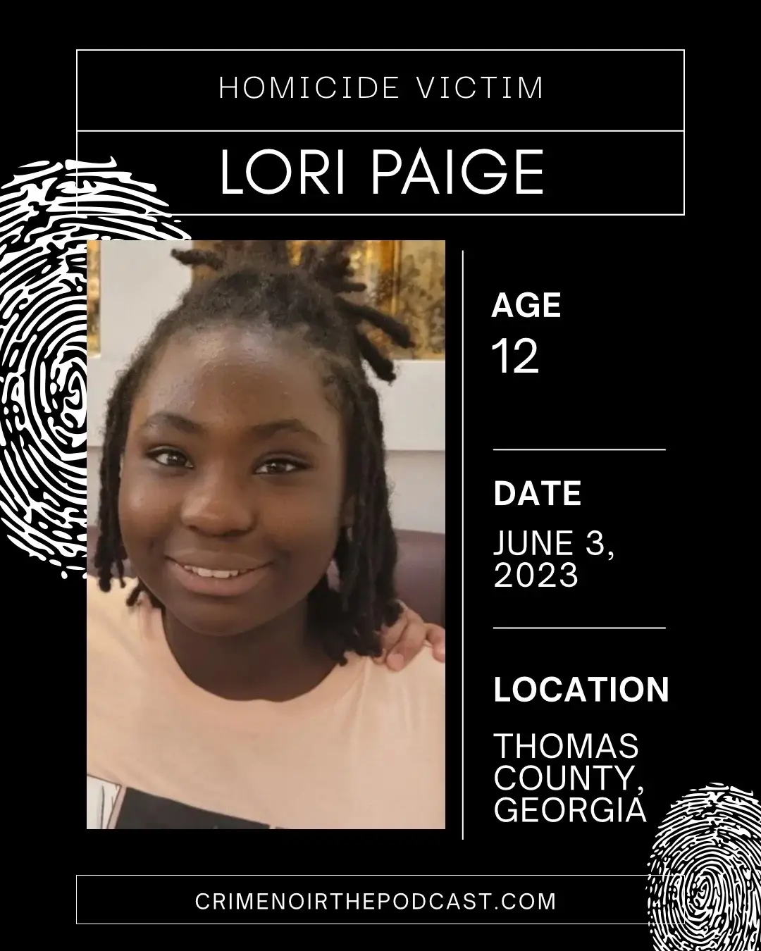 The Tallahassee Police Department has confirmed that the remains of 12-year-old Lori Page, who was reported missing in June 2023, were discovered on April 5 at the Merrily Plantation in Thomas County, Georgia. Lori was last seen in the 1200 block of Continental Court near Ocala Road, in proximity to San Luis Mission Park in Tallahassee, Florida. Following months of investigation, her father, 36-year-old Andrew Wiley, has been arrested and formally charged with second-degree murder in connection with her disappearance and death. According to authorities, Wiley became a person of interest after providing conflicting statements during the investigation. In February 2024, investigators obtained a search warrant for his residence and seized his phone. A forensic review of the device revealed internet searches related to remote areas with bodies of water in Alabama and Georgia. These findings prompted law enforcement to conduct searches in remote regions of Thomas County, Georgia. While the initial search efforts did not yield results, investigators returned to the Merrily Plantation area on April 5, where they successfully located human remains later identified as Lori Page. The Florida Department of Law Enforcement processed the remains and confirmed the identification. The investigation remains active, and further updates will be provided as new information becomes available. #fyp  #crimenoirthepodcast  #tallahassee  #truecrimetok  #truestory 