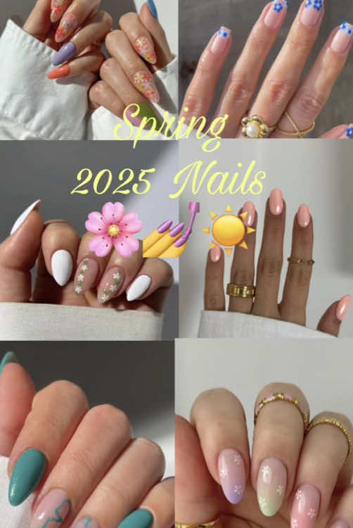 Popular/Trending Nails You’ll be seeing this Spring 2025!!! 💅☀️🌼🌷🌸 #trendingspringnails #spring2025 #nailsideasforyou #springnails #nails #viral 