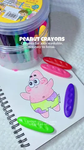 Meet the crayons your toddler won’t snap in half. ✨ Chunky, cute, and made for tiny hands—Peanut Crayons are a must-have for creative playtime! Safe. Smooth. Super fun. #PeanutCrayons #CreativeKids #ToddlerArt #ChunkyCrayons #NonToxicCrayons #CrayonTok #ArtForKids #FYP #MomHack #EducationalPlay #ColorTime #vcarts #fypツ 