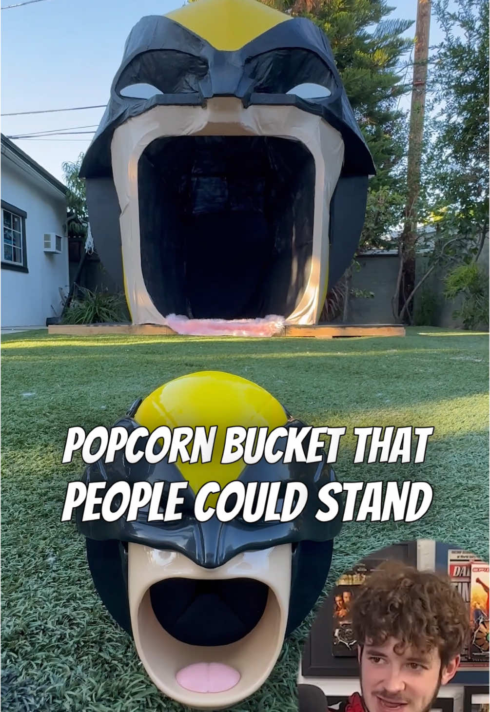 Replying to @Nope. What do you think of our Lifesize Wolverine Popcorn bucket ? @Wafellow #wolverine #popcornbucket #popcorn #bucket #deadpoolmovie #deadpoolandwolverine #mcu #marvel #marvelstudios #marveltiktok #marveltok #marvelfan #movietheater #movies #movie #debate #comictok #movietok #party #halloween #ryanreynolds #TikTokFilmTVCompetition #podcast #podcastclips #hughjackman #xmen #xmen97 #theescapepodpodcast 