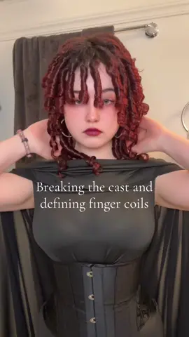 The best part of any curl routine is breaking the cast imo.😌 I used a coconut based oil to prevent frizz!  . . . #fy #fyp #hair #hairtutorial #curls #curltutorial #curlyroutine #curl #curlyhair #curlyhairroutine #curlstutorial #hairstyle #haircut #jellyfishcut #curlyjellyfishcut #curlyjellyfish #curlspecialist #curlscheck #curlywolfcut #redjellyfishcut #redhair #redhairdye #redhair #redcurls #curlsroutine #tutorial #wolfcuttutorial #jellyfishtutorial #curlmaintenance #curlsmaintenance #hairtok #hairstyletutorial #hairoil #hairoiling #oils #hairoils #curldefining #curlcast 