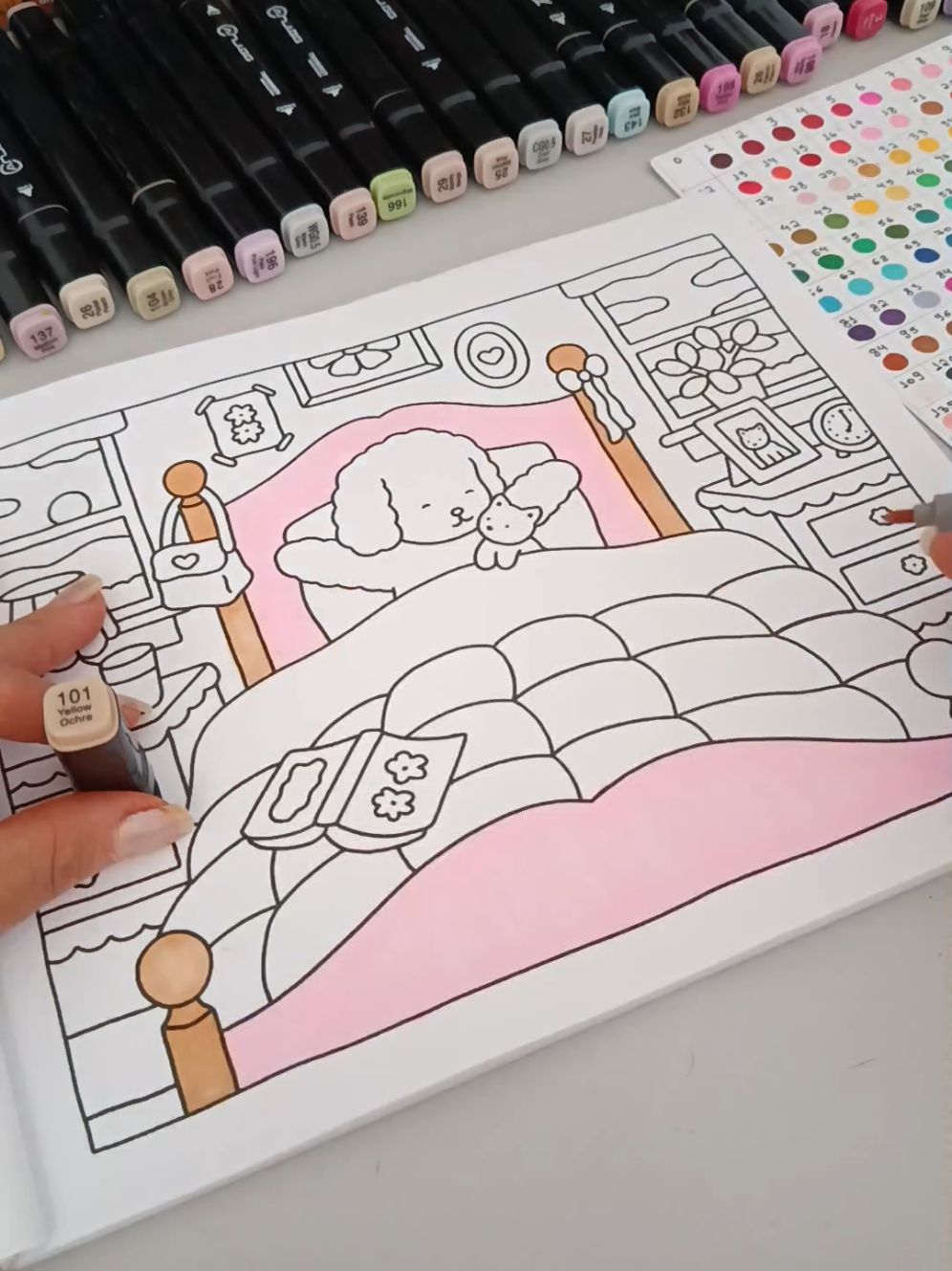 Colorindo Livro novo: Do dia para a noite. 01/20 🖌️🧸💖✨ #CapCut #bobbiegoods #bobbiegoodsart #colorindo #livrodecolorir  #colorwithme #touch #bobbiegoodscoloringpage #cozytime #colorir #fyp #coloring #