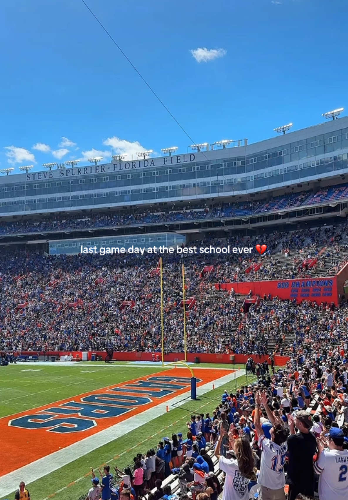CHOOSE UF. I’m emotional 🥹 #universityofflorida #uf #gators #gameday #collegestudent #senior #foryoupage #fyp 