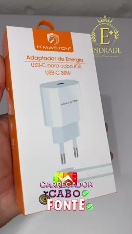 Carregador TURBO 🔥😍 Fonte ✅ Cabo ✅ Tipo C ✅ Para IPhone ✅ Entrada V8 ✅…