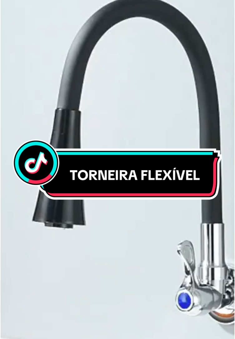 Link na Bio!! Torneira Gourmet Flexível Preta 🖤💦 Duplo jato, rotação 360° e estilo na sua cozinha! 🍽️✨