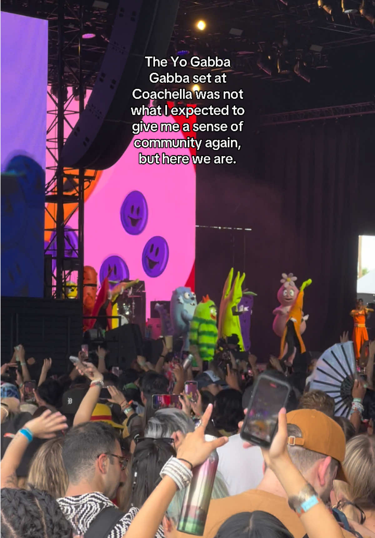 The crowd is sooo deep omg #coachella #yogabbagabba #coachellaweekend1 #fyp #foryou #today #now #unitedstates #community #together #uspolitics #politics #usnews #emotional 