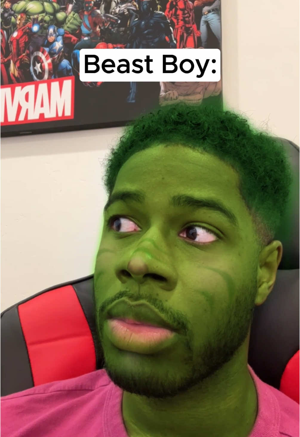 I mean his name is Beast Boy 😭 