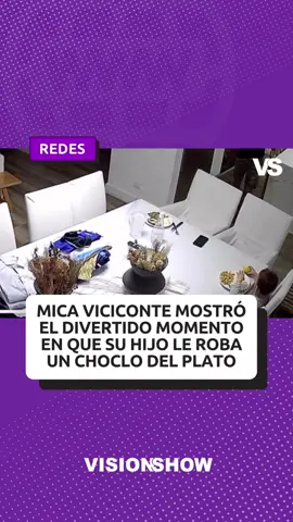 📢 Mica Viciconte compartió en sus redes un divertido video captado por la cámara de seguridad de su comedor. En las imágenes se ve cómo su hijo Luca le roba un choclo del plato de manera muy tierna. En el video, Mica escribió con humor: “¿Adivinen quién le robó?”. No es la primera vez que la ex Combate muestra momentos graciosos protagonizados por su hijo, registrados con las cámaras de su casa. #micaviciconte #visionshow