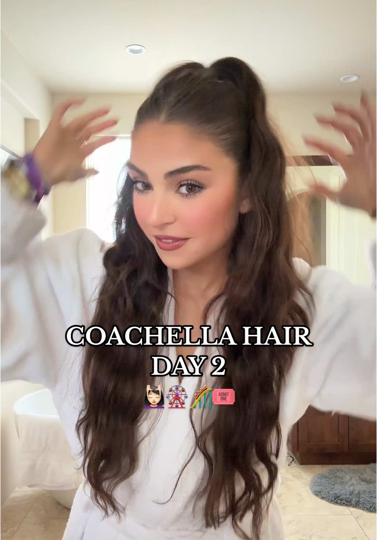 stay tuned for outfit🫢🫢🫢   #coachella #coachellahair #hairtutorial 