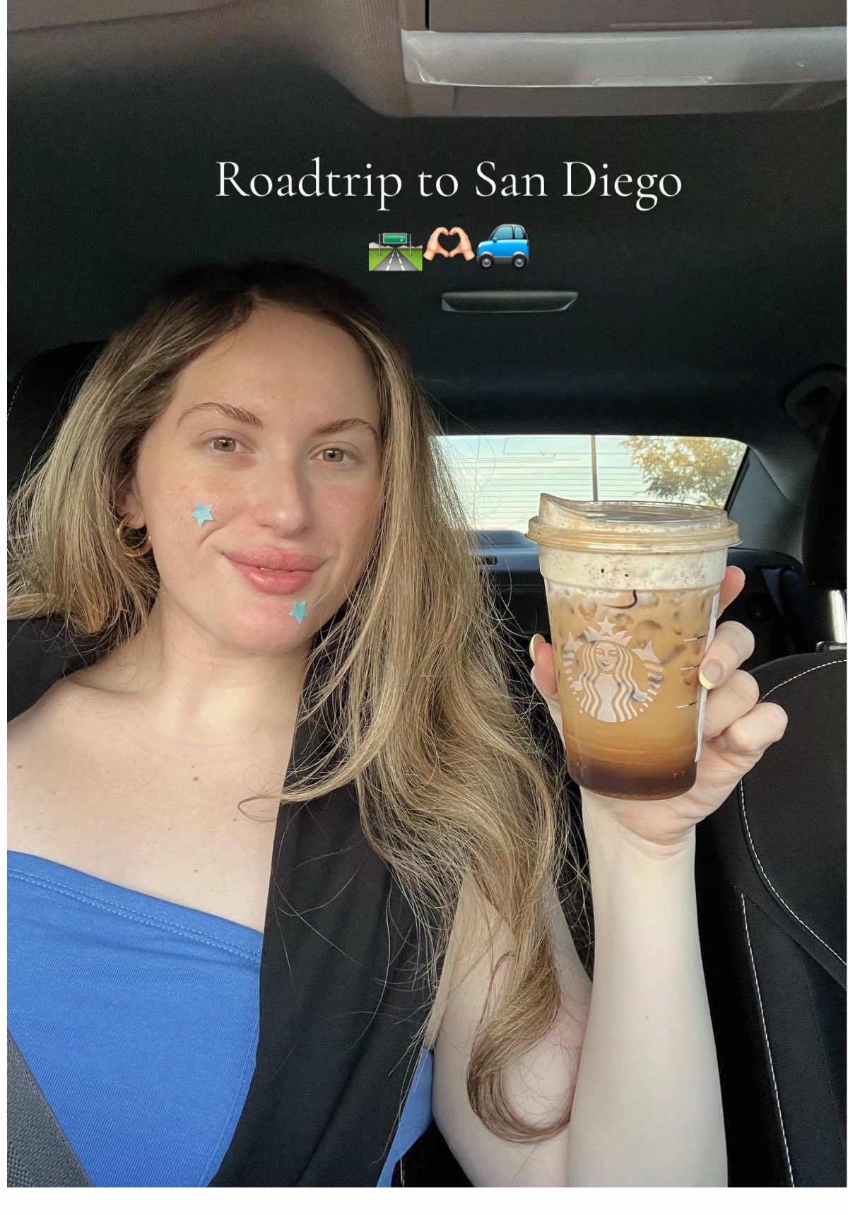 First stop in San Diego had to be @galucafe to try their banana cream latte, it was delicious 1000/10. ☕️🍌You can taste the love they pour into this drink when making it 🫶🏻🚙
