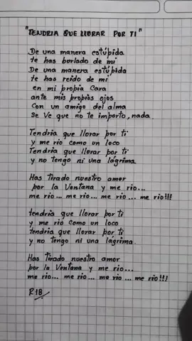 Tendría que llorar por ti - Hnos Yaipen 🍷📝 #cumbiaperuana🇵🇪🏝️ #R18  dale seguir para más videos 🎤📝🎼🏝️