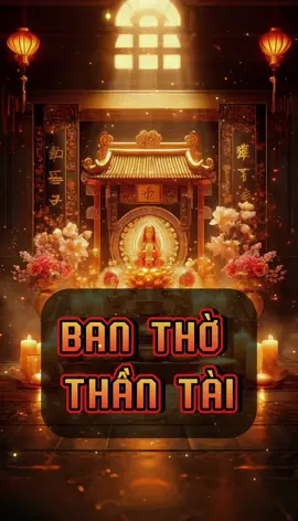 Ban thờ Thần Tài theo phong thuỷ #phongthuy #thantai #kinhdoanh #banhang #mayman 